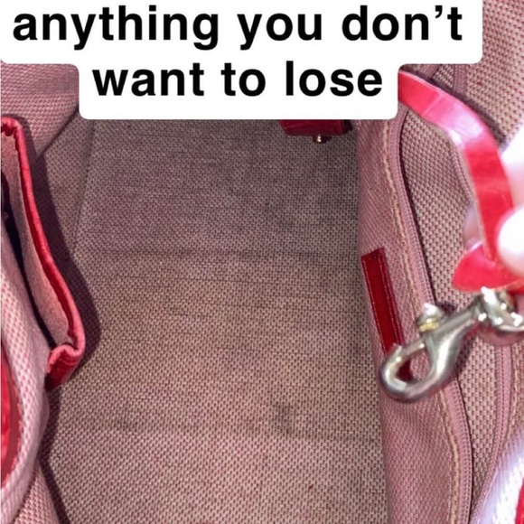 Dooney & Bourke Red Crocodile-Embossed Shoulder Bag - Picture 6 of 6